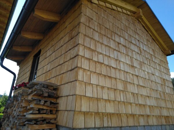 Fichtenschindeln gespalten | 40 cm lang (Wand). – Bild 6