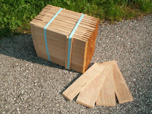 Eichenschindeln gespalten | 30 cm lang (Wand).