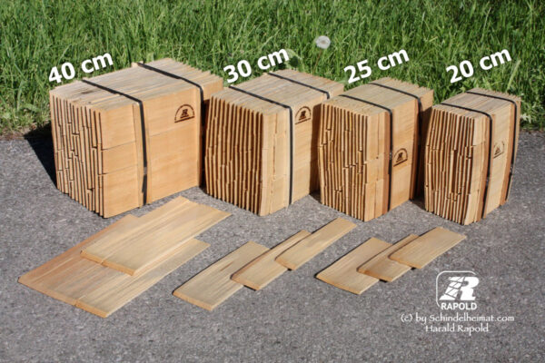 Fichtenschindeln gespalten | 40 cm lang (Wand). – Bild 2