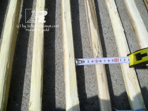 Robinien-Staketenzaun ca. 120cm | Rollen zu 10-LFM – Bild 3