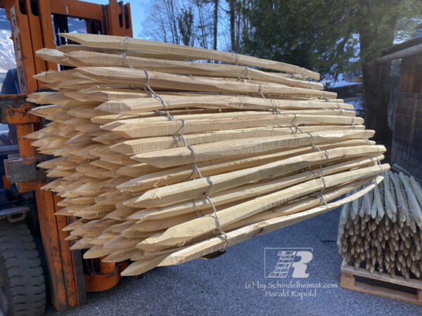 Robinien-Staketenzaun ca. 120cm | Rollen zu 10-LFM – Bild 6