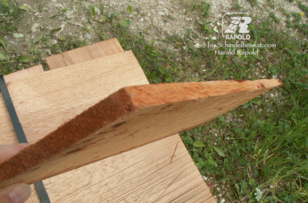 Rot-Zedernschindeln gleichdick-gespalten "Western Red Cedar" | 45 cm lang (Dach). – Bild 2